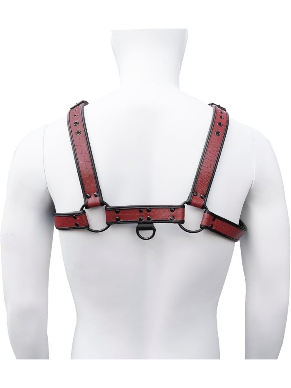 Stylish Men's Crocodile Texture PU Leather Body Harness & Suspenders Belt - Picture 7 of 7